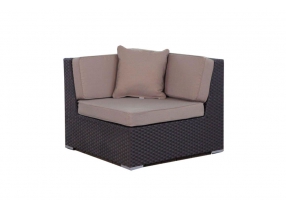 Eckteil Panama Rattan Lounge braun