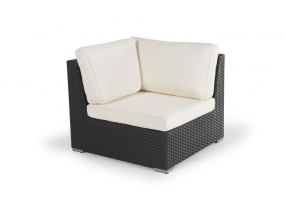 Rattan Lounge XL Sherman schwarz