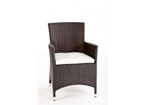 Rattan Garten Tisch Set Toscana Dining schwarz