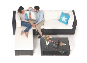 rattan gartenmöbel caprio gartenlounge mit tisch