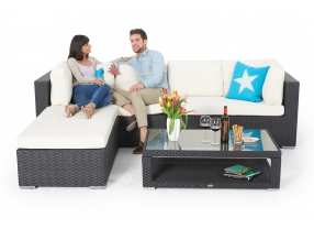rattan gartenmöbel caprio gartenlounge mit tisch