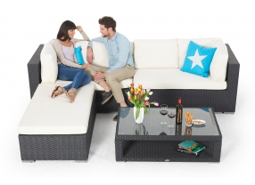 rattan gartenmöbel caprio gartenlounge mit tisch