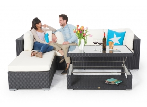 rattan gartenmöbel caprio gartenlounge mit tisch