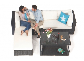 rattan gartenmöbel caprio gartenlounge mit tisch