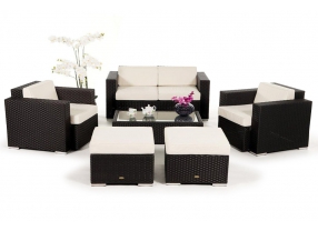 Rattan Gartenmobel Burlington braun