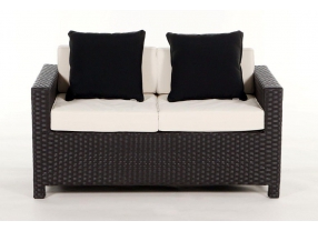 Gartenmöbel: Rattan Lounge Samoa schwarz