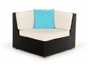 Rattan Gartenmöbel Zierkissen aqua