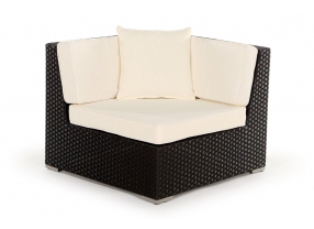 Rattan Lounge: Zierkissen beige