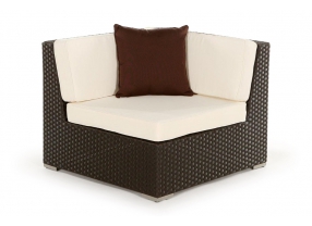Rattan Lounge: Zierkissen brown