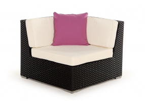 Rattan Lounge: Zierkissen purple