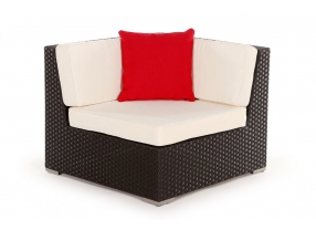 Rattan Lounge: Zierkissen rot