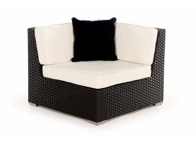 Rattan Lounge: Zierkissen black