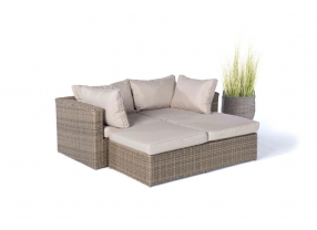 Rattan Lounge Santa Cruz natural round