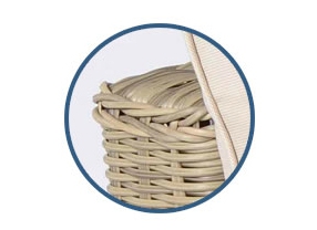 Rattan Lounge Biarritz natural round