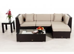 Rattan Lounge San Miguelito: Überzug Sandbraun