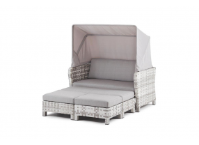 Rattan Liege Binz weiss