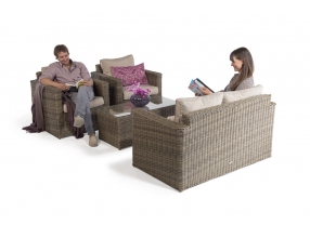 Rattan Lounge St. James natural round