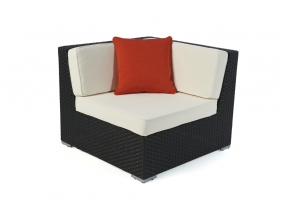 Rattan Lounge: Zierkissen orange