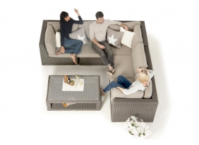 Gartenset Crystel XL Lounge braun