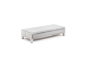 Glasplatte für Bank Sunchair Binz white