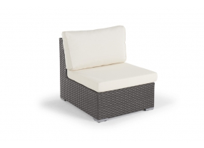 Rattanlounge mit dickn Kissen braun