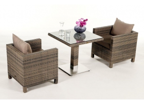 Rattan Tisch Set Cefilo sandstorm