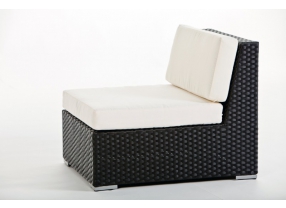 Rattan Lounge Mojo schwarz
