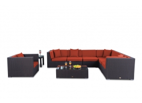 Rattan Gartenmöbel Mojo Lounge Überzug gelb