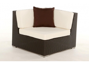 Rattan Gartenmöbel Zierkissen aqua