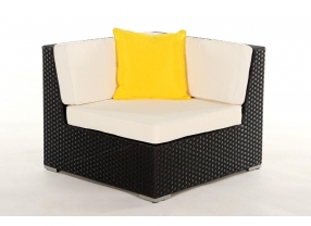Rattan Gartenmöbel Zierkissen aqua
