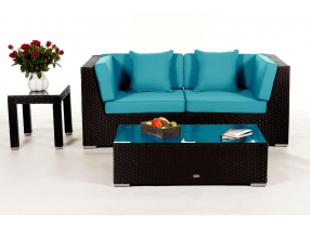 Überzug für Polster grün Rattan Lounge Colon
