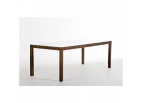 Rattan Tisch Casablanca braun