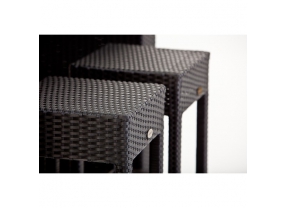 Rattan Bar Comodo schwarz