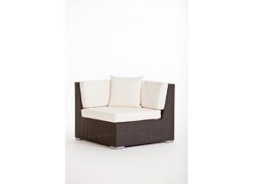 Rattan Lounge Gartenmöbel Sitzgruppe San Miguelito black