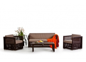 Rattan Lounge Ecuador brown