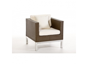 Rattan Lounge Cordoba graubraun