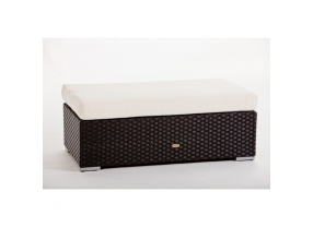 Rattan Lounge Guadeloupe brown, Überzug sand brown