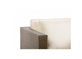 Rattan Lounge Cordoba graubraun