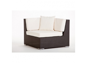 Rattan Lounge Guadeloupe black