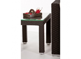 Rattan Lounge Gartenmöbel Sitzgruppe Las Lomas black