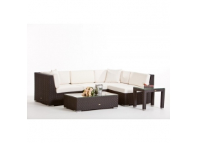 Rattan Sitzgruppe Sabanitas black