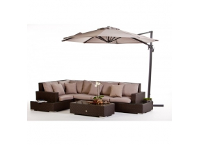 Rattan Lounge Sandman brown