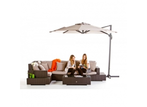 Rattan Lounge Sandman brown
