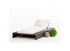 Polsterbezug beige für die Rattan Sonnenliege Feel Free
