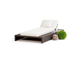 Polsterbezug beige für die Rattan Sonnenliege Feel Free