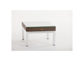 Rattan Lounge Gartenmöebel Belgrano graubraun