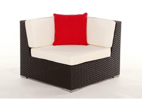 Rattan Gartenmöbel Zierkissen aqua