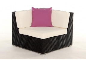 Rattan Gartenmöbel Zierkissen aqua