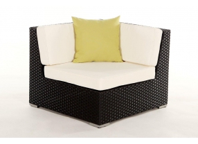 Rattan Gartenmöbel Zierkissen aqua