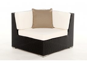 Rattan Gartenmöbel Zierkissen aqua